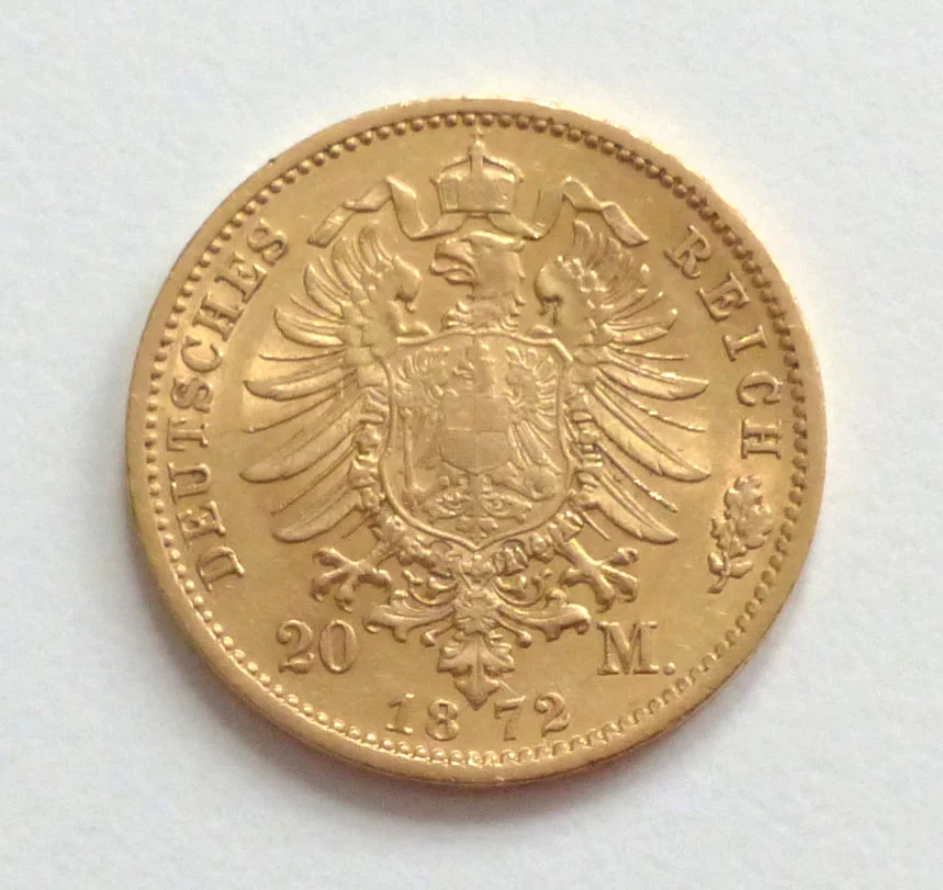 20 Mark Goldmünze aus dem deutschen Kaiserreich